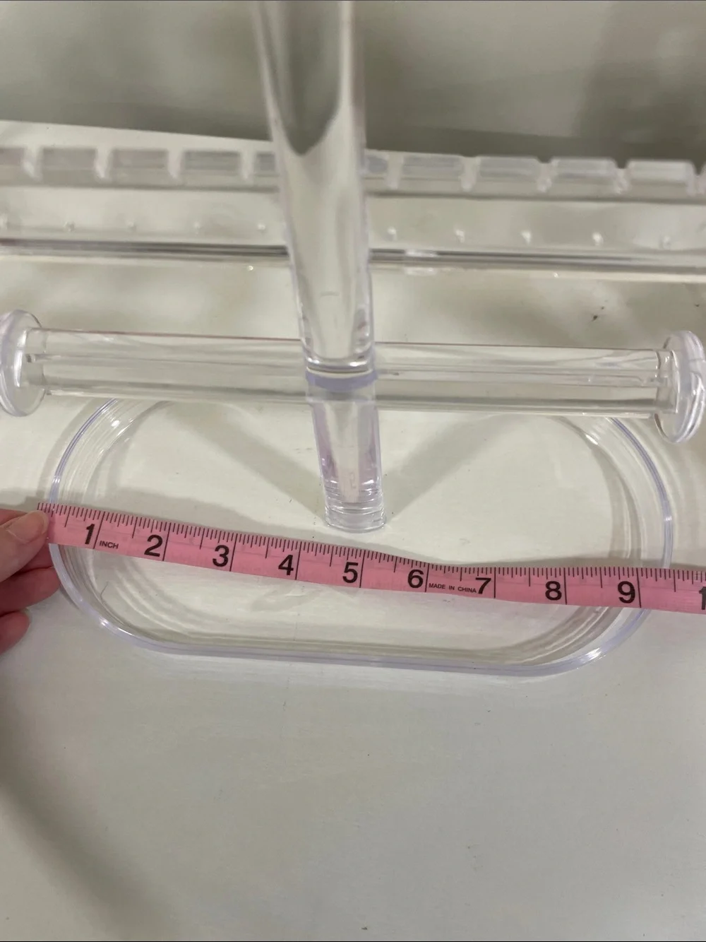 Clear Acrylic Jewelry Stand Organizer - 3-Tier Earring & Bracelet Holder